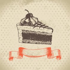 Cake Hand drawn illustration