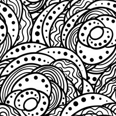 Seamless black and white pattern N5