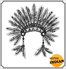 American Indian chief headdress N2