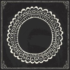 Doodle frame Chalkboard N21