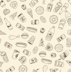 seamless food pattern N7