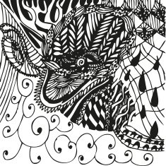 Abstract background with doodling hand drawn patterns N9