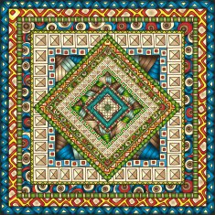 Seamless pattern with geometric elements N29