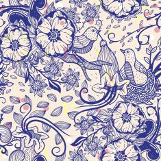 Vector seamless floral pattern N222