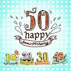 Anniversary signs set N3