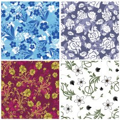 Seamless floral pattern set N5