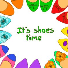Illustration with ballet flats shoes N3