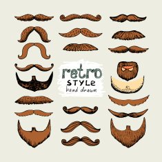 mustaches and beards