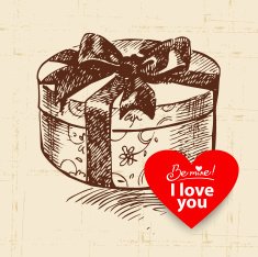 Valentine's Day vintage background N18