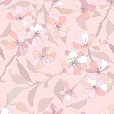 Spring wallpaper Floral seamless pattern N2