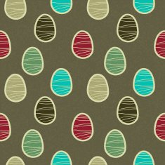 seamless pattern with easter eggs N18