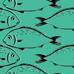 Seamless pattern from fishes N20