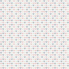 Simple symbols of the heart seamless pattern