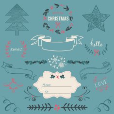 Christmas Hand Drawn Vector Set N3