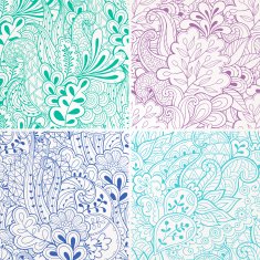 Set of abstract seamless patterns N15