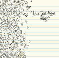 Hand-Drawn Abstract Henna Doodles N3