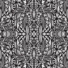Hand drawn seamless pattern N92