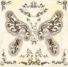 Floral elements and frames N3