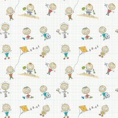 Children play seamless wallpaper N2