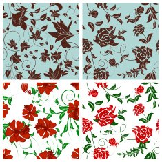 Seamless floral pattern set N6