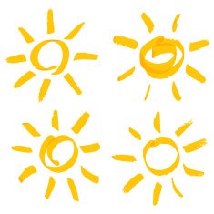 vector sun