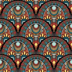 Seamless Ornate Ethnic Pattern (Vector)