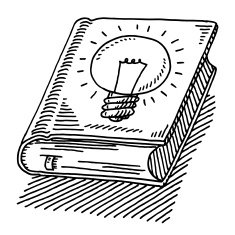 Book Of Ideas Lightbulb Drawing