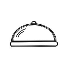 Vector of sketch doodle food cover icon