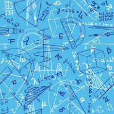 Mathematics seamless pattern N4