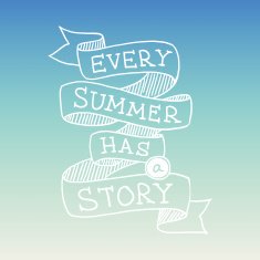 Hand drawn summer poster vector illustration