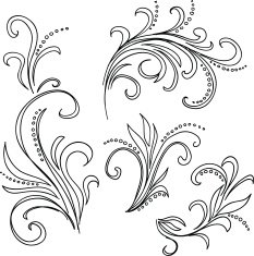 Scroll in sketch style N2