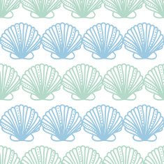 Abstract seashels stripes seamless pattern background