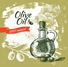 Vintage olive background N13