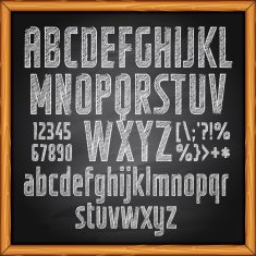 Chalkboard with Lettering