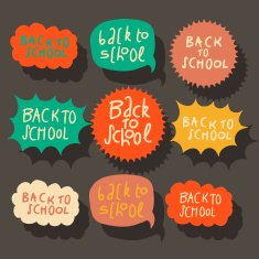 Set of Colorful Speech Bubbles N4