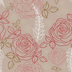 Seamless background - Roses N2