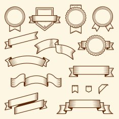 Set of Vintage Ribbons N3