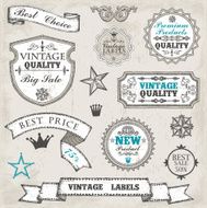 vintage labels N7