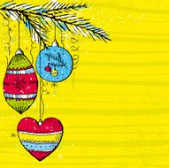 yellow christmas background