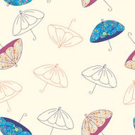 Umbrella seamless pattern