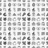 seamless doodle financial pattern N5