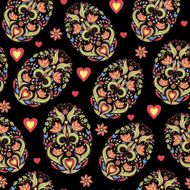 seamless pattern with easter eggs N20