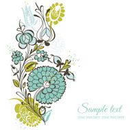 Beautiful Floral Background - retro flowers
