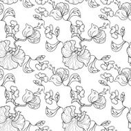 Oriental floral Seamless PAttern N2