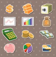 Financial stickers