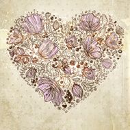 Floral Heart Background