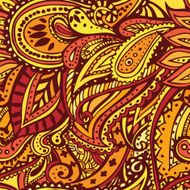 Yellow seamless pattern