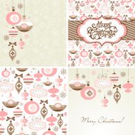 Retro Christmas Ornaments N33