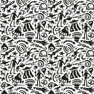 space aliens - seamless background N2