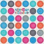 Abstract Christmas background with snowflakes